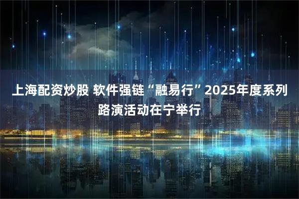 上海配资炒股 软件强链“融易行”2025年度系列路演活动在宁举行